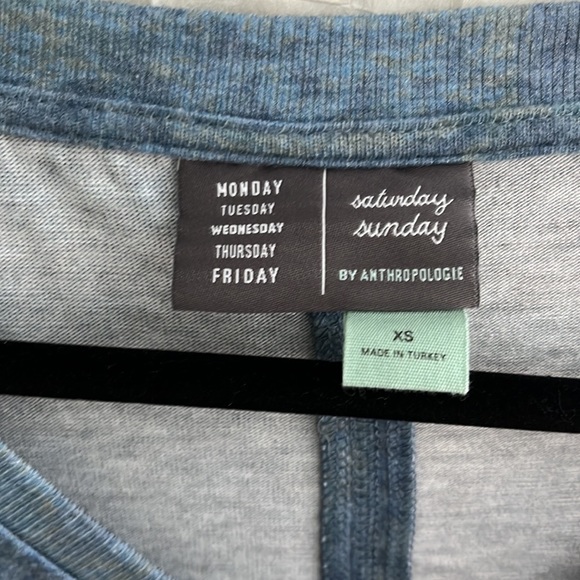 Anthropologie Saturday Sunday Blue Zelda Tunic Dress XS - Picture 2 of 9